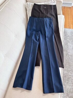 The Limited Navy & Dark Brown Wide Leg Pants